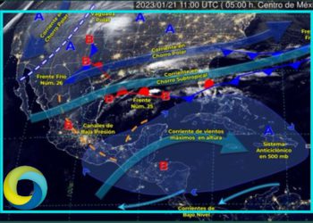 El Clima: Pronostican lluvias aisladas originadas por el Frente Frio N.25 en Quintana Roo