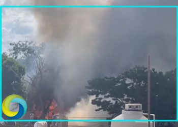 Incendio reduce a cenizas cuatro palapas en Tulum