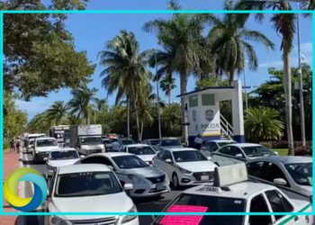 Transportistas turísticos exigen que se sancionen severamente a taxistas tras bloqueos en la Zona Hotelera de Cancún  