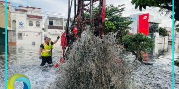 Registran 80 milímetros de agua por las fuertes lluvias en Cancún