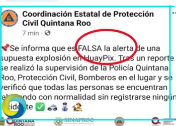 Protección Civil asegura que es falsa la alerta de explosión en rancho de Huay-Pix