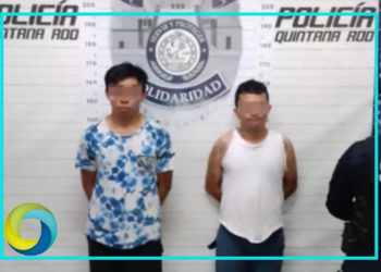 Detienen a dos presuntos narcomenudistas con más de 160 dosis de droga en Playa del Carmen