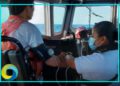 Marina realiza una evacuación médica de una persona que se encontraba en crucero al norte de Isla Mujeres