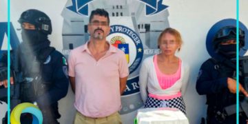 Detienen a una pareja de presuntos narcomenudistas en Playa del Carmen