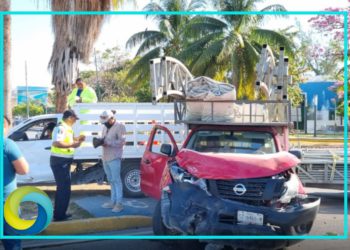 Fuerte choque en la entrada de la Zona Hotelera de Cancún deja varios lesionados