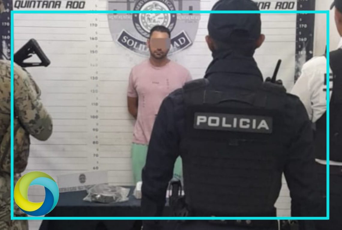 Detienen a un extranjero en posesión de varias dosis de droga en Playa del Carmen