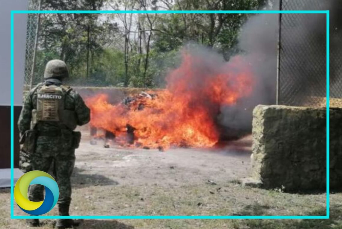 FGR incinera más de 300 kilos de droga en Quintana Roo