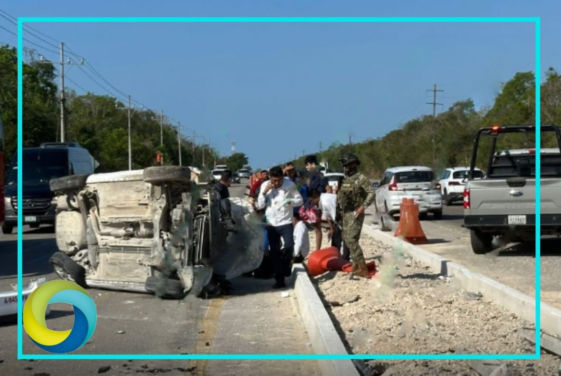 Trabajador del Tren Maya muere tras ser arrollado por un taxi en Playa del Carmen