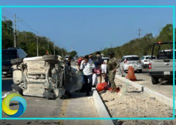 Trabajador del Tren Maya muere tras ser arrollado por un taxi en Playa del Carmen