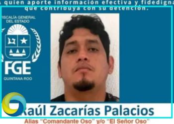 Ofrece la FGE recompensa de 500 mil pesos por la captura de Raúl Zacarías Palacio alias el “Comandante Oso”