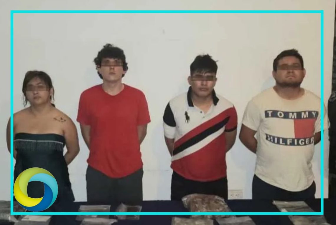 Detienen a cuatro presuntos narcomenudistas en Tulum
