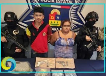 Detienen a una pareja con armas y drogas en Tulum