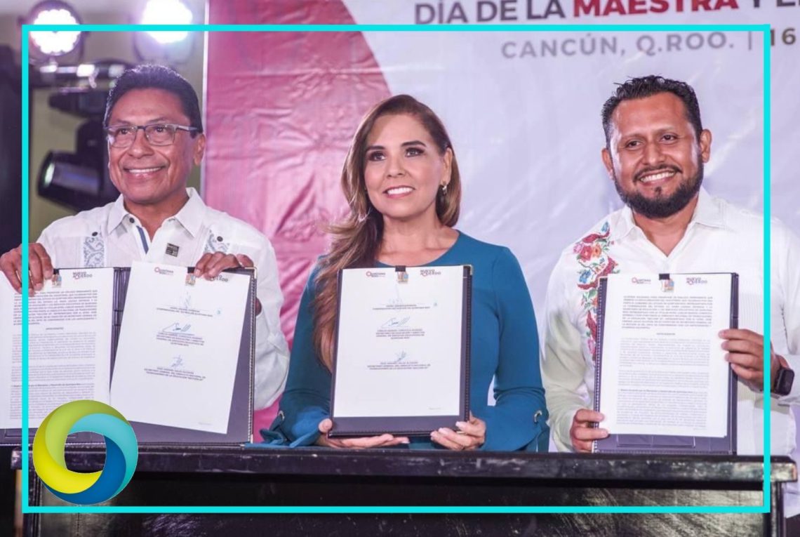 Mara Lezama suma a maestros al Nuevo Acuerdo por el Bienestar y Desarrollo de Quintana Roo