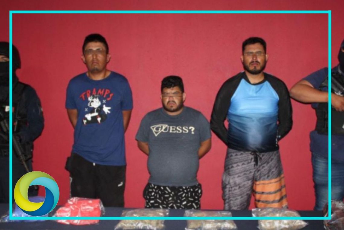 Detienen a tres presuntos narcomenudistas en Cancún