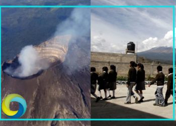 Suspenden clases presenciales en 22 municipios de puebla por la intensa actividad del Popocatépetl