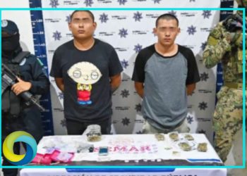 Detienen a dos presuntos narcomenudistas en Cozumel