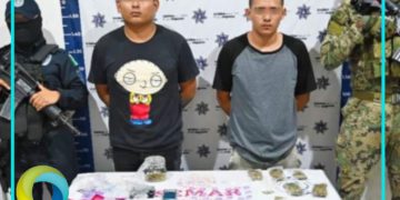 Detienen a dos presuntos narcomenudistas en Cozumel
