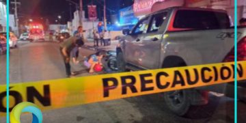 Ex regidor atropella y mata a una motociclista en Felipe Carrillo Puerto