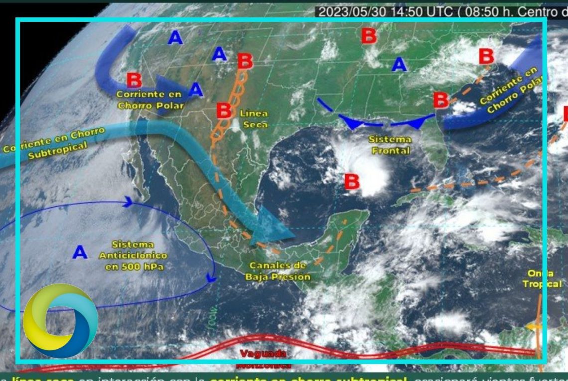 Quintana Roo: Pronostican lluvias intensas con descargas eléctricas y fuertes vientos de 50 a 70 km/h