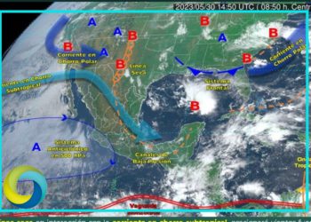 Quintana Roo: Pronostican lluvias intensas con descargas eléctricas y fuertes vientos de 50 a 70 km/h
